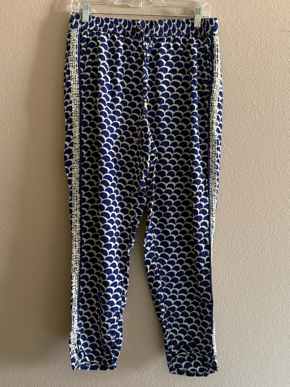 Anthropologie, Beaded Cropped Pants, Women's M